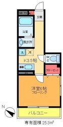 ドルフクレセント六番館の物件間取画像